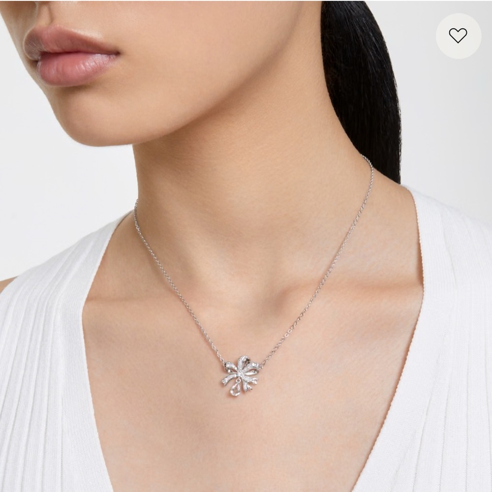 Swarovski Silver Floral Volta Necklace